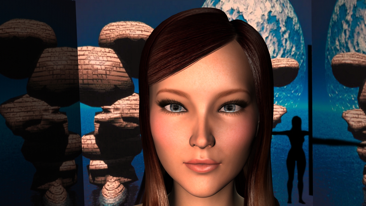Sweet woman CGI (Blues Eyes)
